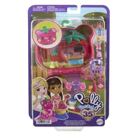 SCATOLA ORSETTO FRAGOLA - POLLY POCKET - HRD35 - SCATOLA COMPATTA MINI BAMBOLA POLLY POCKET