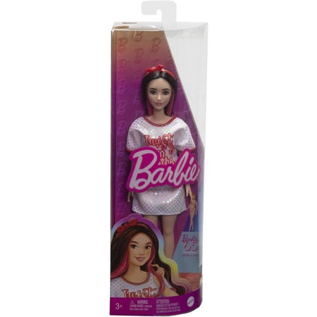 Barbie - Barbie Fashionistas - Bambola dai capelli neri per il 65 anniversario