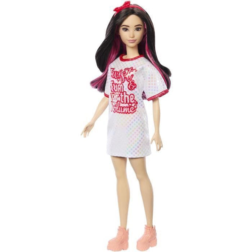 Barbie - Barbie Fashionistas - Bambola dai capelli neri per il 65 anniversario