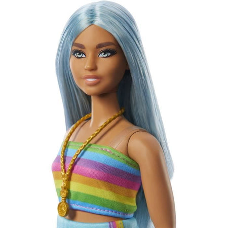 COMPLETO ARCOBALENO FASHIONISTA - BARBIE - HRH16 - BAMBOLA MODA BARBIE