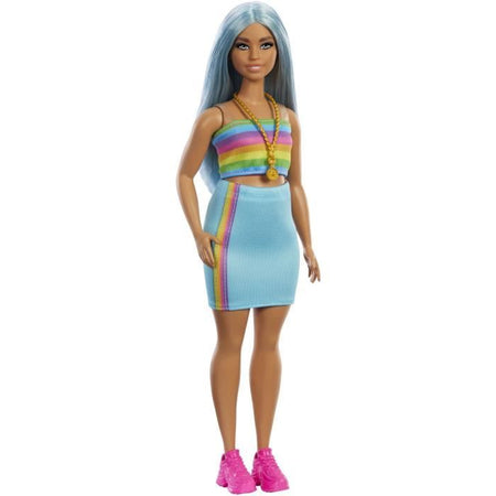 COMPLETO ARCOBALENO FASHIONISTA - BARBIE - HRH16 - BAMBOLA MODA BARBIE
