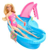Barbie - Bambola e accessori - Scatola per bambole bionda con piscina