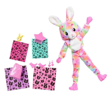 Barbie-Barbie Cutie Reveal-Coniglietto da sogno colorato con 10 sorprese HRK38