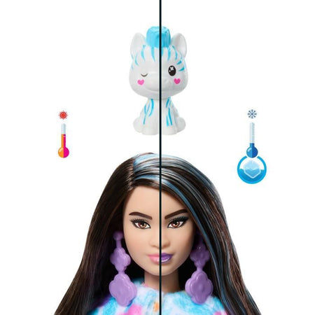 Barbie-Barbie Cutie Reveal-Bambola Zebra da sogno colorata con 10 sorprese39 HRK