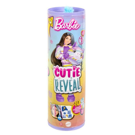 Barbie-Barbie Cutie Reveal-Bambola Zebra da sogno colorata con 10 sorprese39 HRK