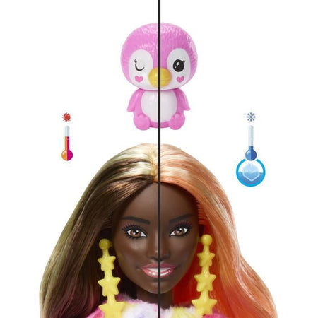 Barbie-Barbie Cutie Reveal-Bambola Pinguino Reveal Colorata e 10 Sorprese40 HRK