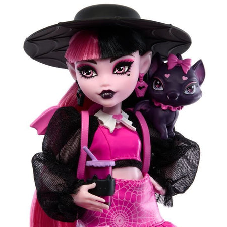 Monster High Draculaura bambola con animale domestico e accessori HRP64