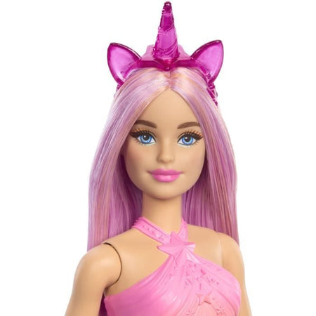 Bambole Barbie Unicorno con capelli fantasia e abiti sfumati HRR13