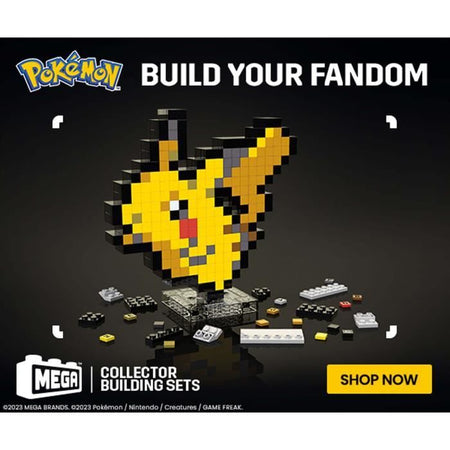 MEGA-Pokémon-Pikachu-Set da costruzione retrò da 400 pezzi - MEGA Pokémon - HTH74
