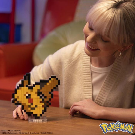MEGA-Pokémon-Pikachu-Set da costruzione retrò da 400 pezzi - MEGA Pokémon - HTH74