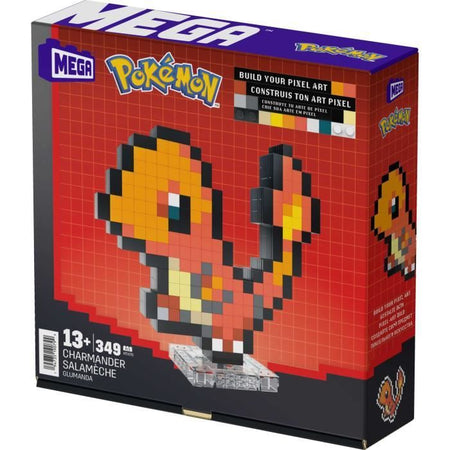 Set da costruzione retrò da 349 pezzi di MEGA Pokémon Charmander - MEGA Pokémon - HTH76