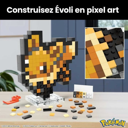 Mega-Pokémon-Eevee-Retro Pixel Art Set da costruzione 323 pezzi - MEGA Pokémon - HTH78