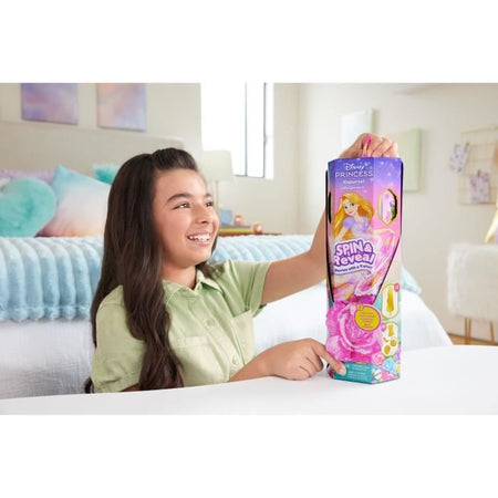 Mattel-Principesse Disney Spin & Reveal-Raperonzolo bambola con sorprese HTV86