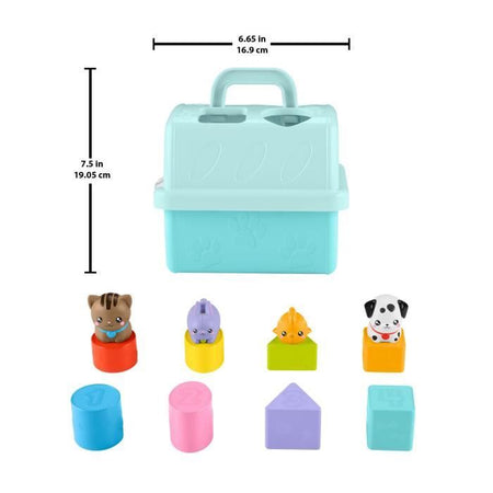 Fisher-Price-Sorter Trasporto Animali Crate-Sorter 8 blocchi HTW93