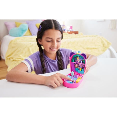 Polly Pocket-Panda Bubble Tea-Box con 2 minifigure e il panda HWN95