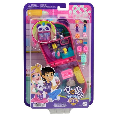 Polly Pocket-Panda Bubble Tea-Box con 2 minifigure e il panda HWN95