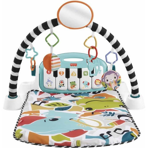 FISHER-PRICE Tappetino per pianoforte - Tappetino per attività con risveglio musicale - Fisher-Price - HWY56