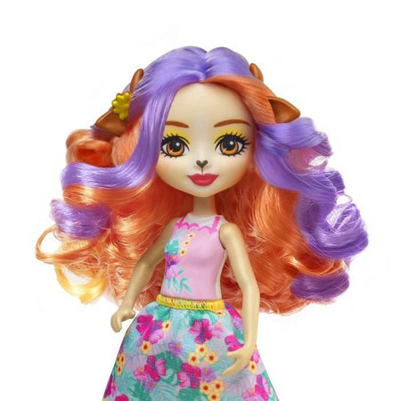 Enchantimals-Famiglia di Golita-Bambola-Capra e 3 figurine di capra HXC00