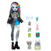 Monster High-Frankie Stein Doll-Bambola con animali e accessori HXH73