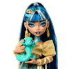 Monster High-Cleo de Nile-Bambola con animale e accessori HXH74