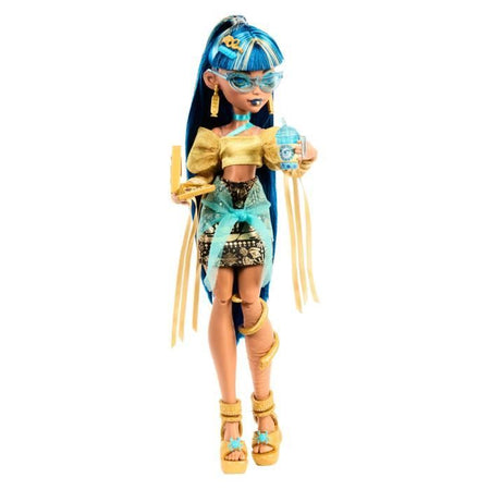 Monster High-Cleo de Nile-Bambola con animale e accessori HXH74