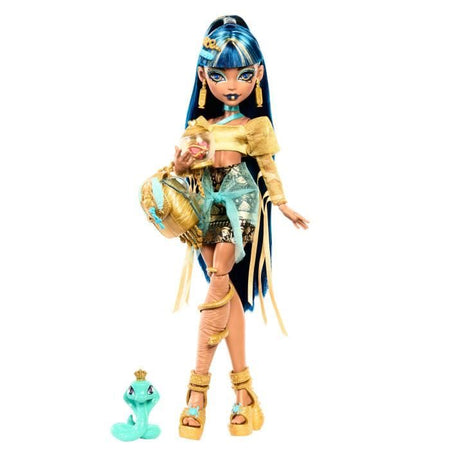 Monster High-Cleo de Nile-Bambola con animale e accessori HXH74