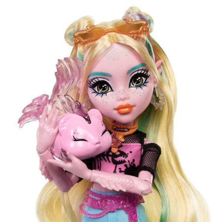 Monster High-Lagoona Blue Doll-Bambola con animali e accessori HXH75