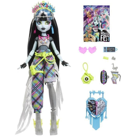 Monster High-Frankie Stein Doll Monster Fest-Bambola e accessori HXH79