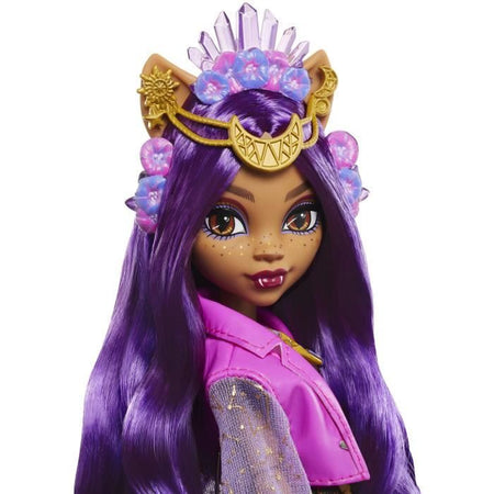 Bambola del lupo Monster High-Clawdeen con vestito Monster Fest HXH80