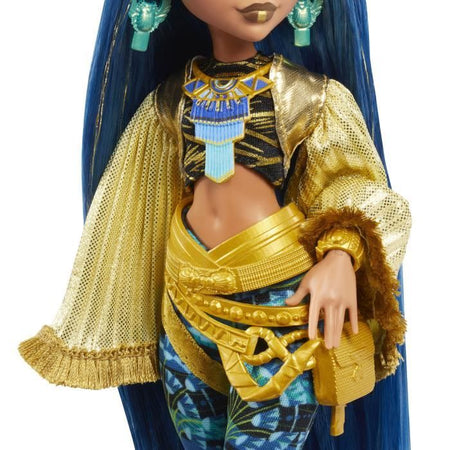 Bambola Monster High Cleo De Nile con vestito Monster Fest HXH81