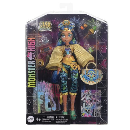 Bambola Monster High Cleo De Nile con vestito Monster Fest HXH81