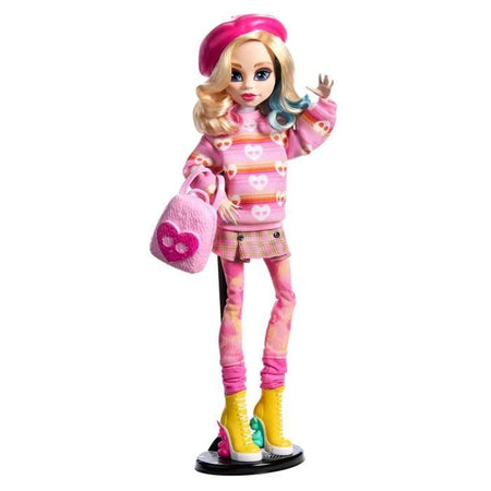 Monster High-Enid Sinclair-Bambola in abito rosa con accessori - Monster High - HXJ05