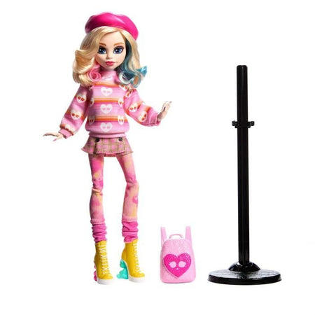 Monster High-Enid Sinclair-Bambola in abito rosa con accessori - Monster High - HXJ05