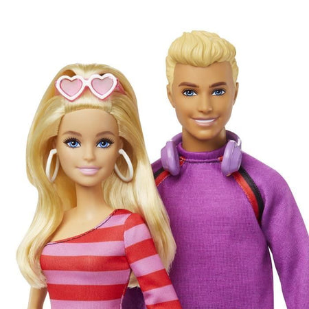 Barbie-Fashionistas-Box di bambole e accessori per pattini a rotelle HXK90