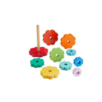 Impilatore ad anelli Fisher-Price con 10 pezzi in legno HXT77