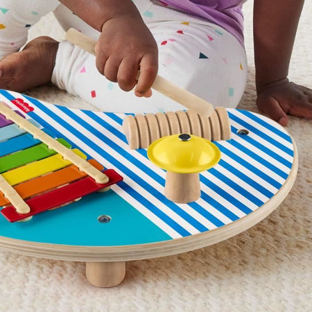Tavolo musicale in legno Fisher-Price con strumenti a percussione HXT91