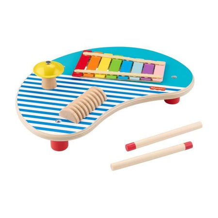 Tavolo musicale in legno Fisher-Price con strumenti a percussione HXT91