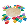 Puzzle mandala in legno Fisher-Price-Puzzle con motivi geometrici da 40 pezzi HXT94
