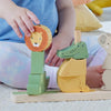 Animali da impilare e ordinare in legno Fisher-Price, 10 pezzi HXV04