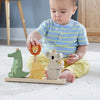 Animali da impilare e ordinare in legno Fisher-Price, 10 pezzi HXV04