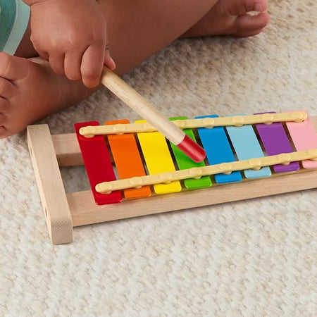 Xilofono in legno Fisher-Price, strumento musicale con 2 pezzi HXV13