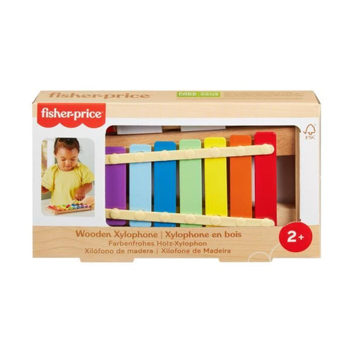 Xilofono in legno Fisher-Price, strumento musicale con 2 pezzi HXV13