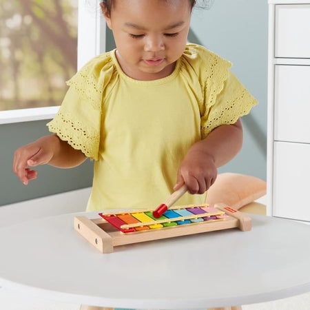 Xilofono in legno Fisher-Price, strumento musicale con 2 pezzi HXV13