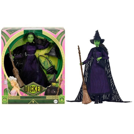 Bambola Mattel-Wicked-Elphaba con capelli intrecciati e pose multiple - Wicked - HXY38