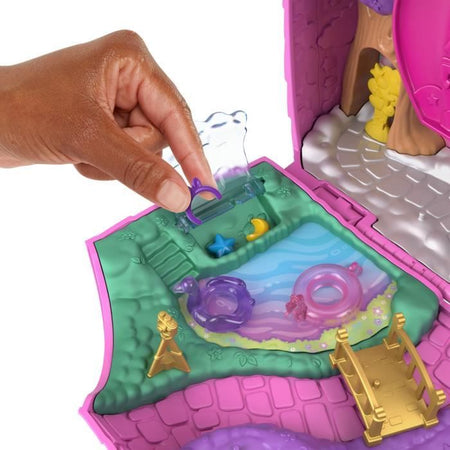 Polly Pocket-Gli unicorni stanno organizzando una scatola per feste con 2 minifigure HYD96