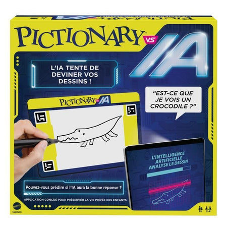 PICTIONARY VS AI Gioco per famiglie Pictionary Vs Intelligenza Artificiale - per bambini e adulti - da 2 a 4 giocatori MATTEL GAMES HYH76