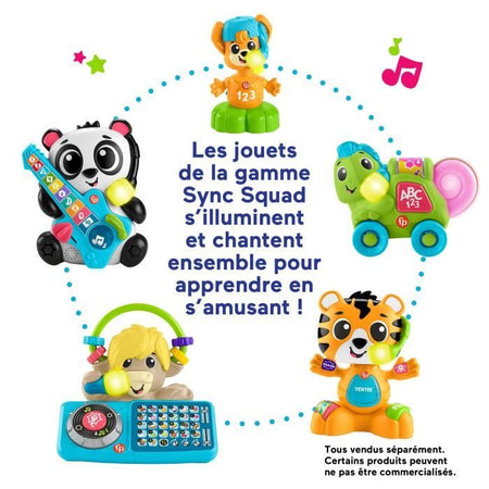 Fisher-Price-Link Squad Tiger Body Parts-Giocattolo di attività musicale HYL00