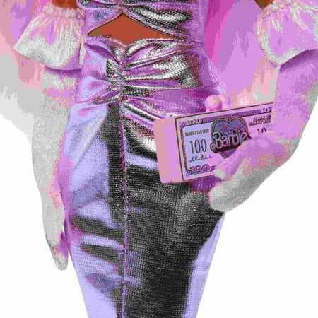 Barbie Deluxe Style Barbie Doll in abito rosa scintillante HYV25