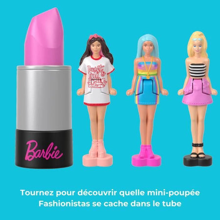 BARBIE Mini set di rossetti BarbieLand 6 con mini bambole - JBD26