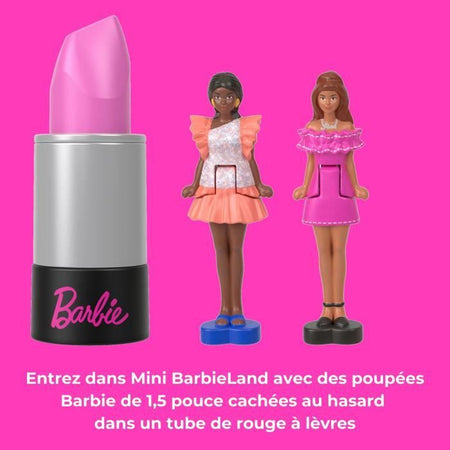 BARBIE Mini set di rossetti BarbieLand 6 con mini bambole - JBD26
